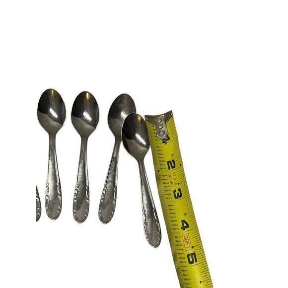 RostfreiNox Stainless Steel Small Coffee Tea Spoons Set of 6 Vtg - Picture 8 of 11